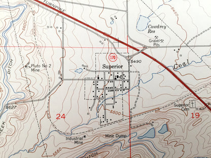 Antique Louisville, Colorado 1957 US Geological Survey Topographic Map – Boulder, Jefferson County, Superior, Boulder, Marshall, Denver, CO