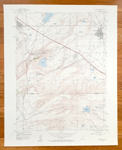 Antique Louisville, Colorado 1957 US Geological Survey Topographic Map – Boulder, Jefferson County, Superior, Boulder, Marshall, Denver, CO