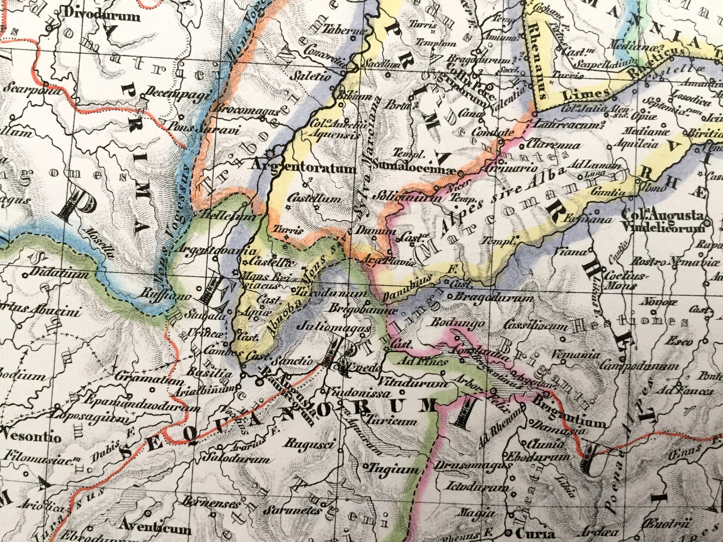 Antique 1835 Ancient Germany Map from JG Heck's Atlas Géographique, Astronomique et Historique – Hamburg, Bremen, Hanover, Frisian, Denmark