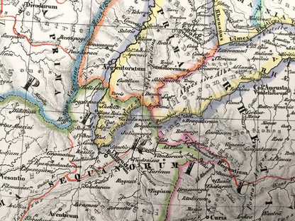 Antique 1835 Ancient Germany Map from JG Heck's Atlas Géographique, Astronomique et Historique – Hamburg, Bremen, Hanover, Frisian, Denmark