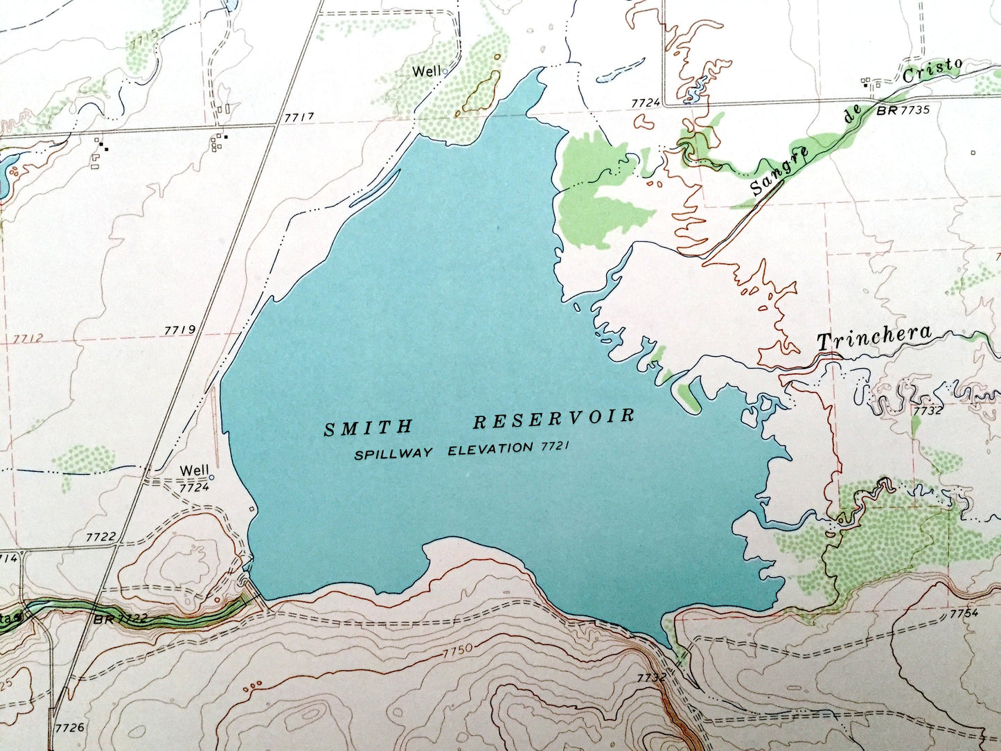 Antique Blanca, Colorado 1965 US Geological Survey Topographic Map – Sangre De Cristo, McClintock, Alamosa, Costilla County, Basaltic Hills