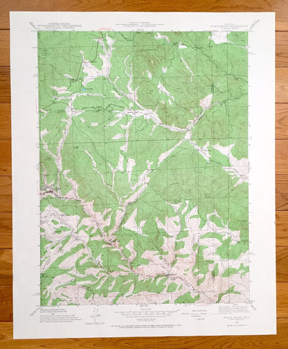 Antique Black Hawk, Colorado 1942 US Geological Survey Topographic Map – Gilpin County, Smith Hill, Cottonwood, Arapaho Forest, Ralston, CO