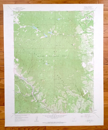Antique Cascade, Colorado 1961 US Geological Survey Topographic Map – US Air Force Academy, Chipita Park, Glen Eyrie, Mount St Francis, CO