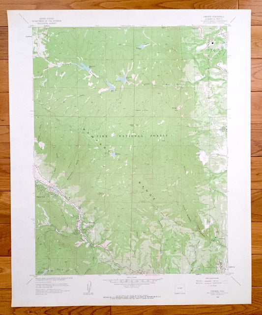Antique Cascade, Colorado 1961 US Geological Survey Topographic Map – US Air Force Academy, Chipita Park, Glen Eyrie, Mount St Francis, CO