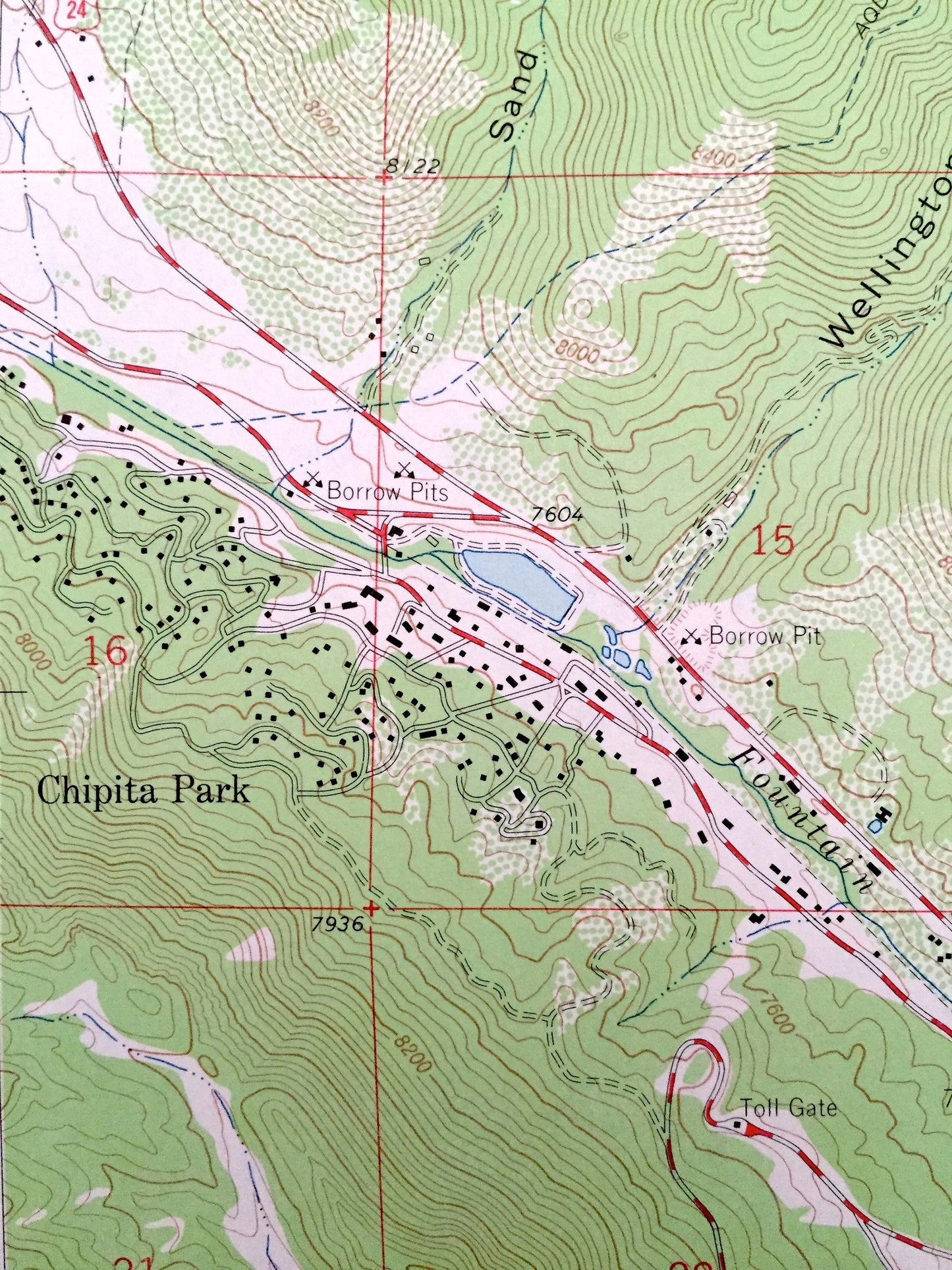 Antique Cascade, Colorado 1961 US Geological Survey Topographic Map – US Air Force Academy, Chipita Park, Glen Eyrie, Mount St Francis, CO