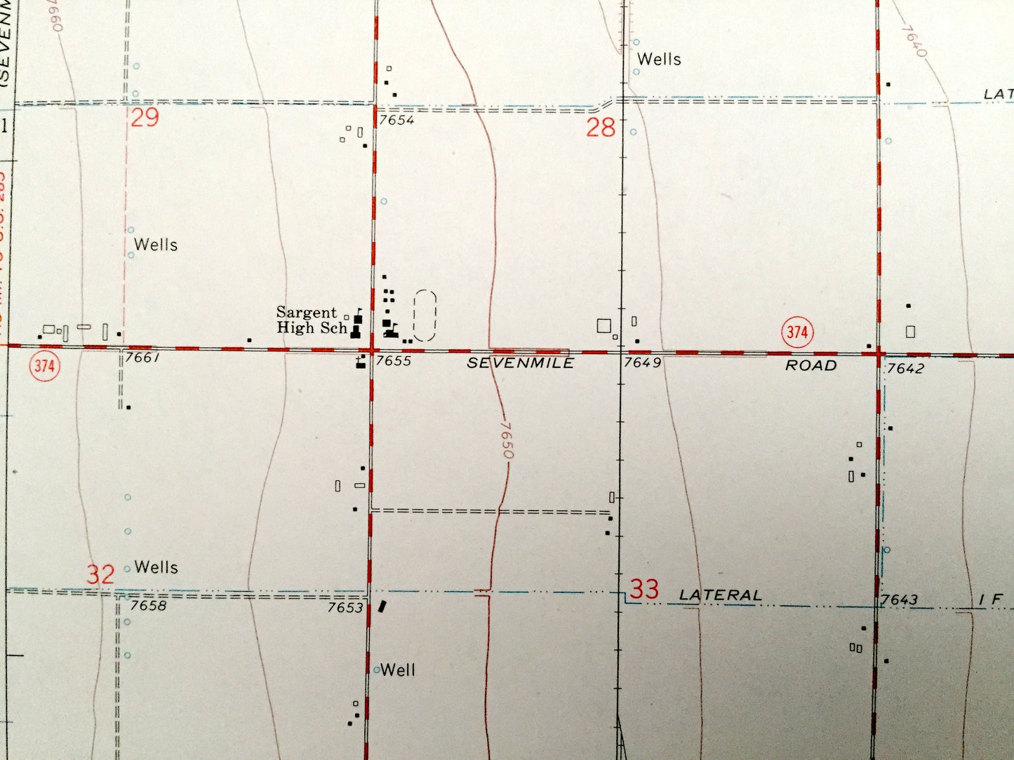 Antique Center South, Colorado 1968 US Geological Survey Topographic Map – Saguache Co, Alamosa Co, Rio Grande Co, Vastine, Dunul