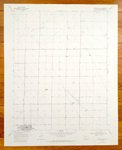 Antique Center, Colorado 1968 US Geological Survey Topographic Map – Saguache County, Leach Airport, Farmers Union Canal, La Garita