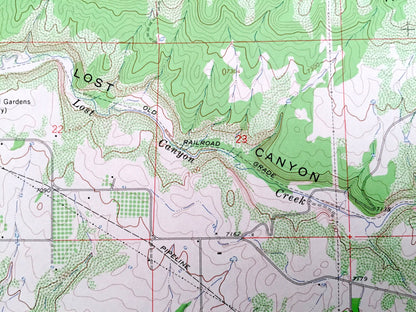 Antique Dolores East, Colorado 1965 US Geological Survey Topographic Map – Haycamp Mesa, San Juan National Forest, Lost, Cash Canyon, CO