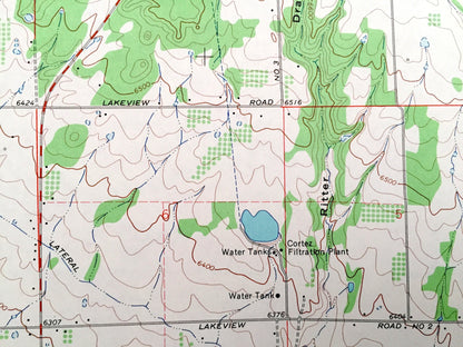 Antique Dolores West, Colorado 1965 US Geological Survey Topographic Map – Lebanon, Montezuma County, Hartman Draw, May Canyon, Ritter, CO