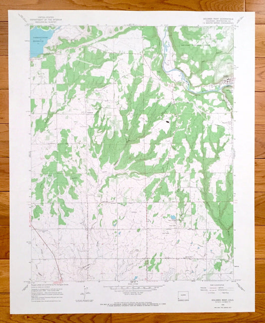 Antique Dolores West, Colorado 1965 US Geological Survey Topographic Map – Lebanon, Montezuma County, Hartman Draw, May Canyon, Ritter, CO