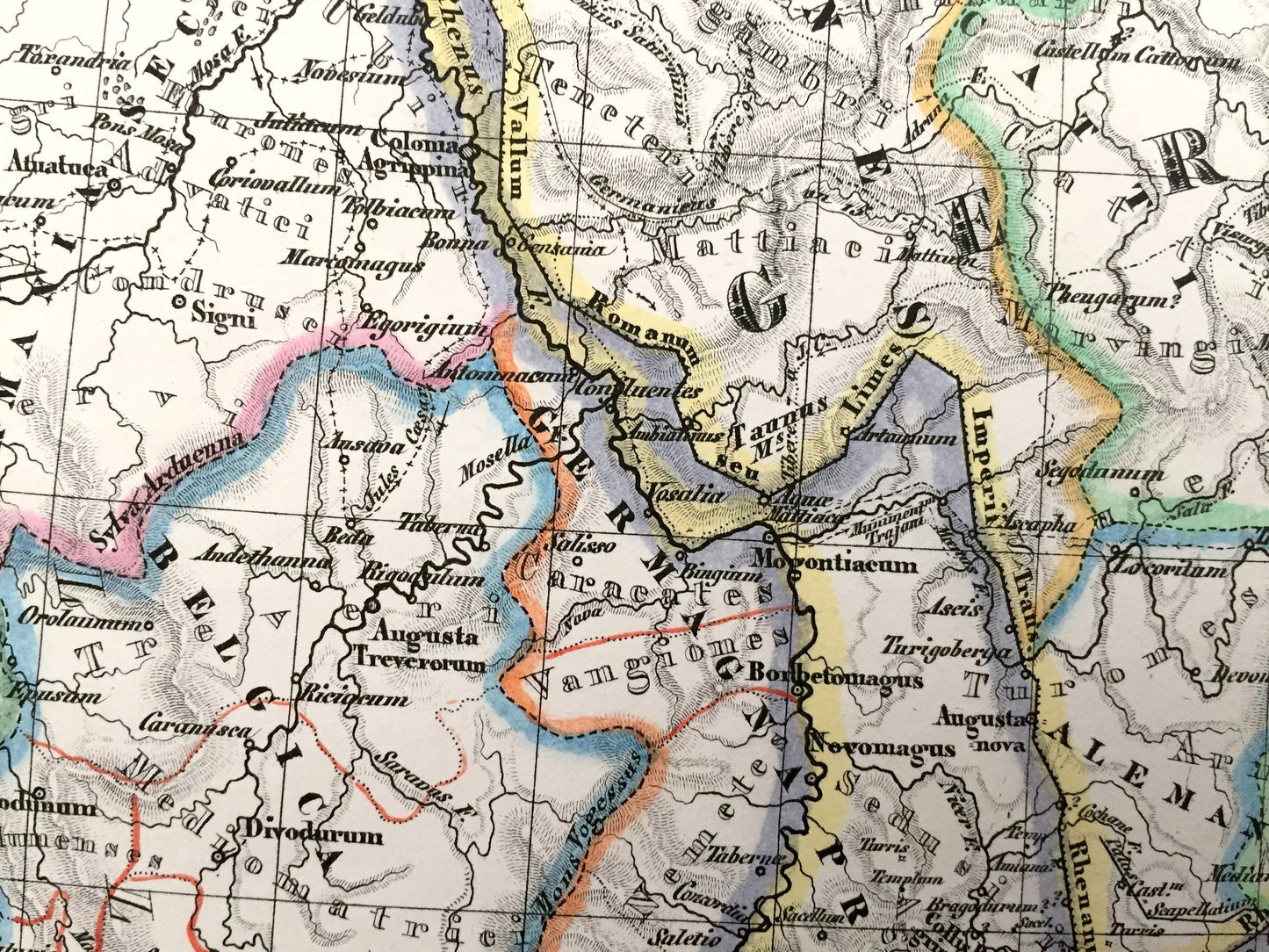 Antique 1835 Ancient Germany Map from JG Heck's Atlas Géographique, Astronomique et Historique – Hamburg, Bremen, Hanover, Frisian, Denmark