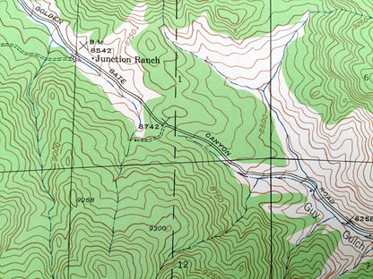 Antique Black Hawk, Colorado 1942 US Geological Survey Topographic Map – Gilpin County, Smith Hill, Cottonwood, Arapaho Forest, Ralston, CO