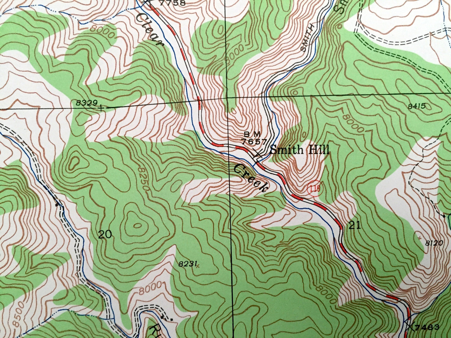 Antique Black Hawk, Colorado 1942 US Geological Survey Topographic Map – Gilpin County, Smith Hill, Cottonwood, Arapaho Forest, Ralston, CO