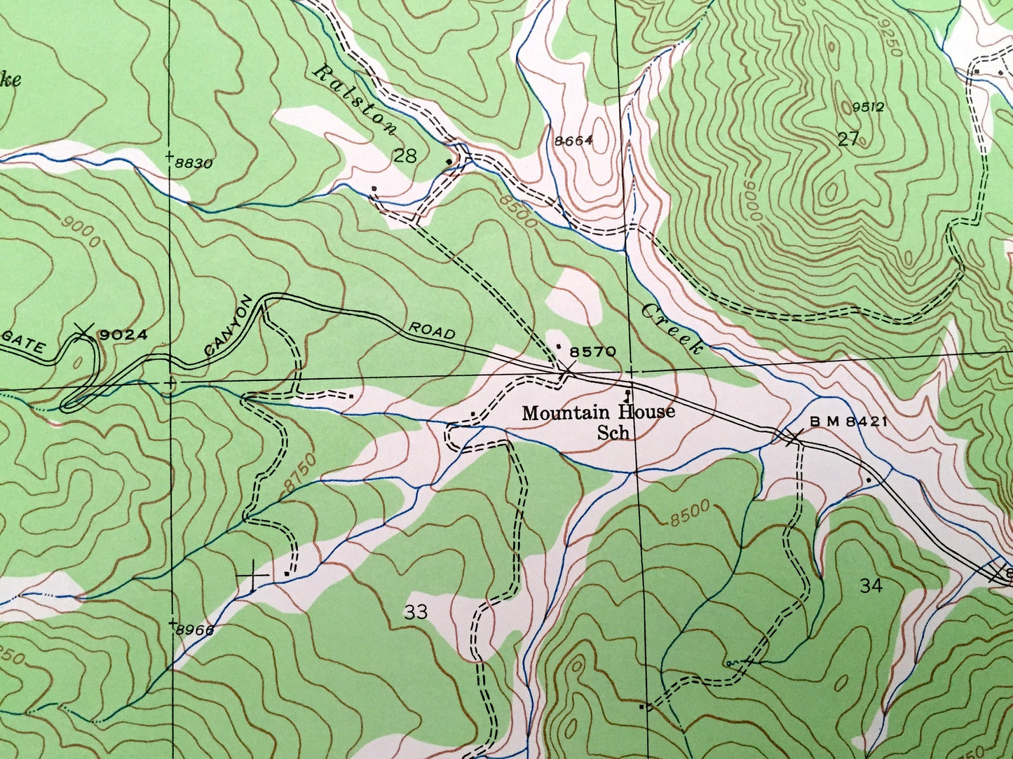 Antique Black Hawk, Colorado 1942 US Geological Survey Topographic Map – Gilpin County, Smith Hill, Cottonwood, Arapaho Forest, Ralston, CO