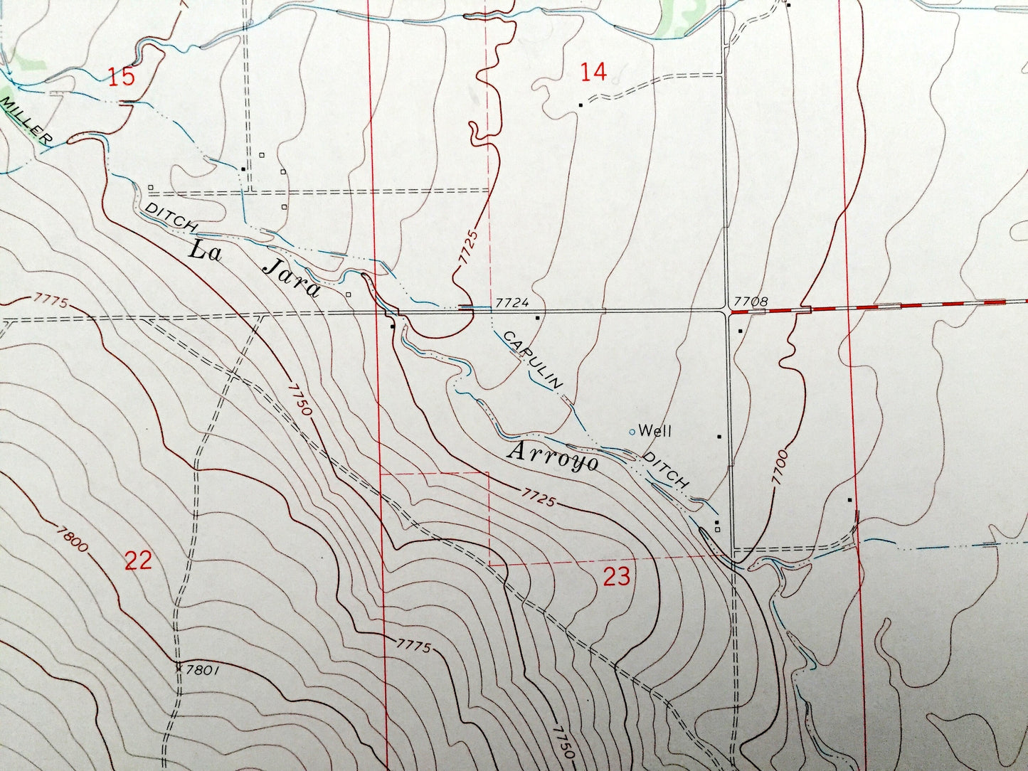 Antique Capulin, Colorado 1968 US Geological Survey Topographic Map – Alamosa County, Conejos County, Morgan, Alamosa River, La Jara Creek