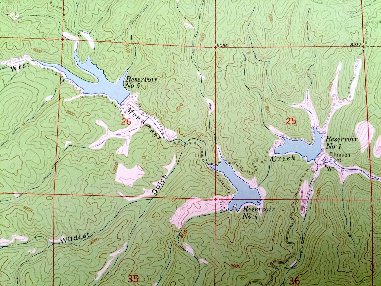 Antique Cascade, Colorado 1961 US Geological Survey Topographic Map – US Air Force Academy, Chipita Park, Glen Eyrie, Mount St Francis, CO