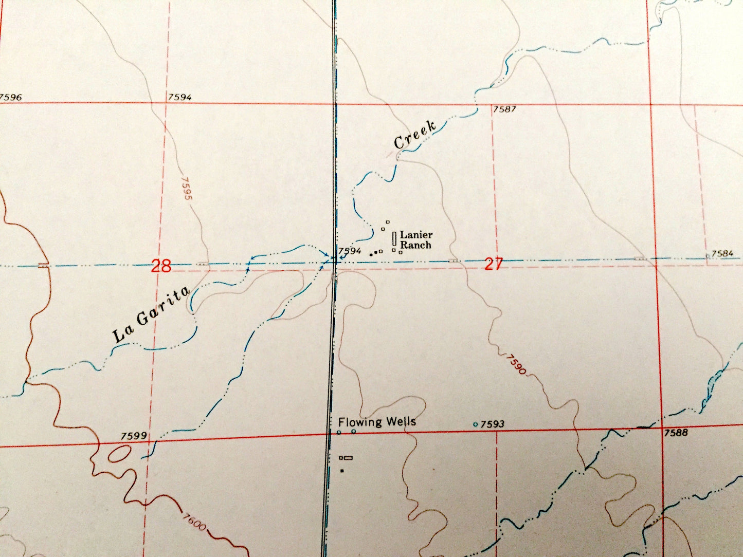 Antique Center, Colorado 1968 US Geological Survey Topographic Map – Saguache County, Leach Airport, Farmers Union Canal, La Garita