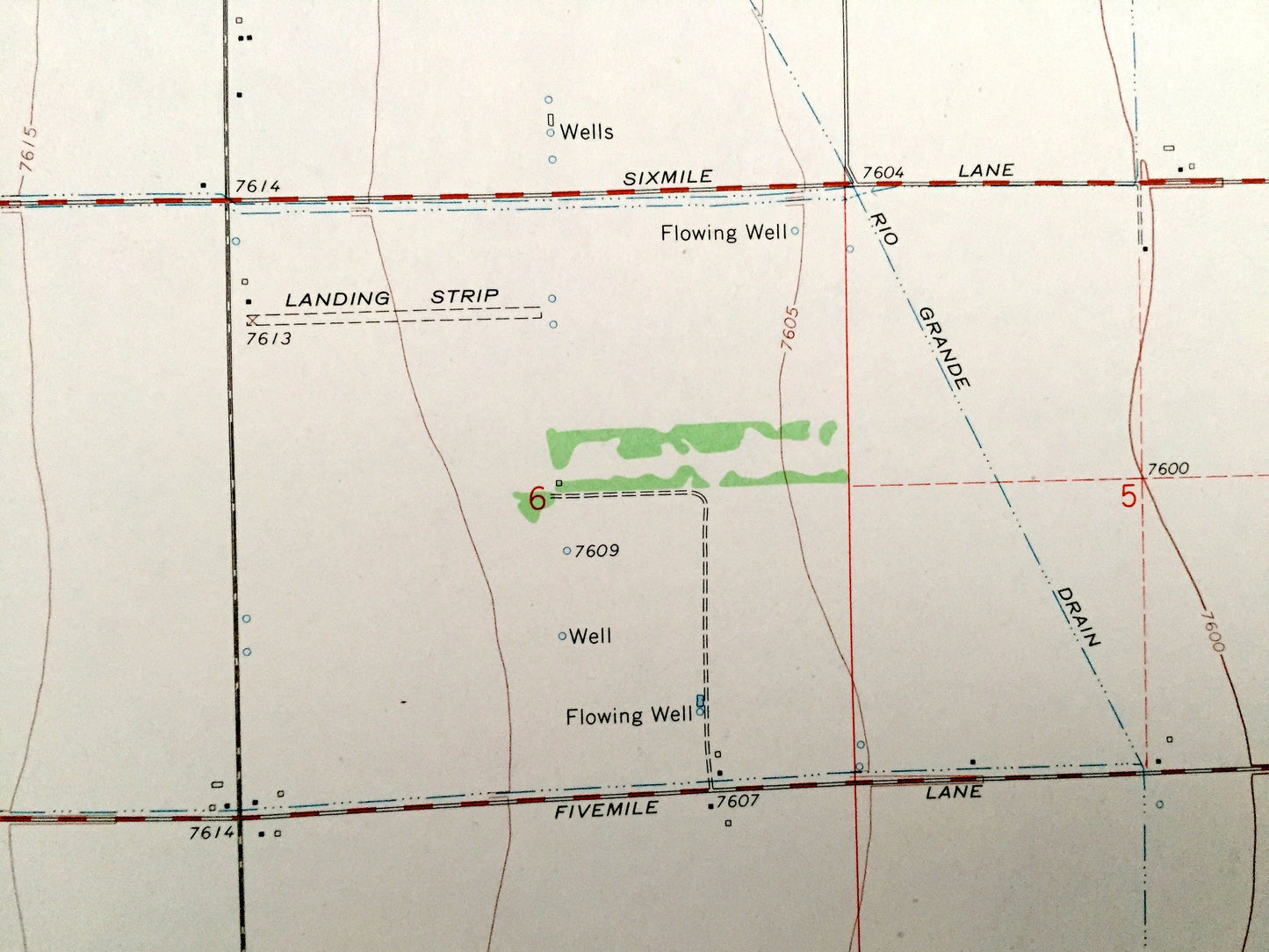 Antique Center South, Colorado 1968 US Geological Survey Topographic Map – Saguache Co, Alamosa Co, Rio Grande Co, Vastine, Dunul