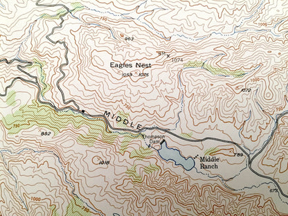Antique Santa Catalina South, California 1943 US Geological Survey Topographic Map – Los Angeles County, Eagles Nest, Silver Canyon Landing