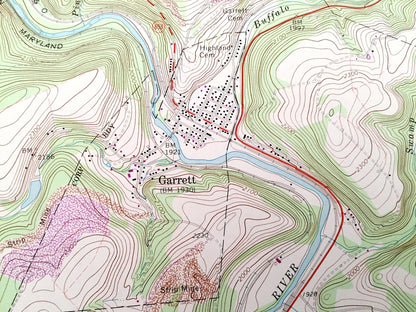 Antique Meyersdale, Pennsylvania 1968 US Geological Survey Topographic Map – Somerset County, Salisbury, Garrett, Saint Paul, Berkleys Mill