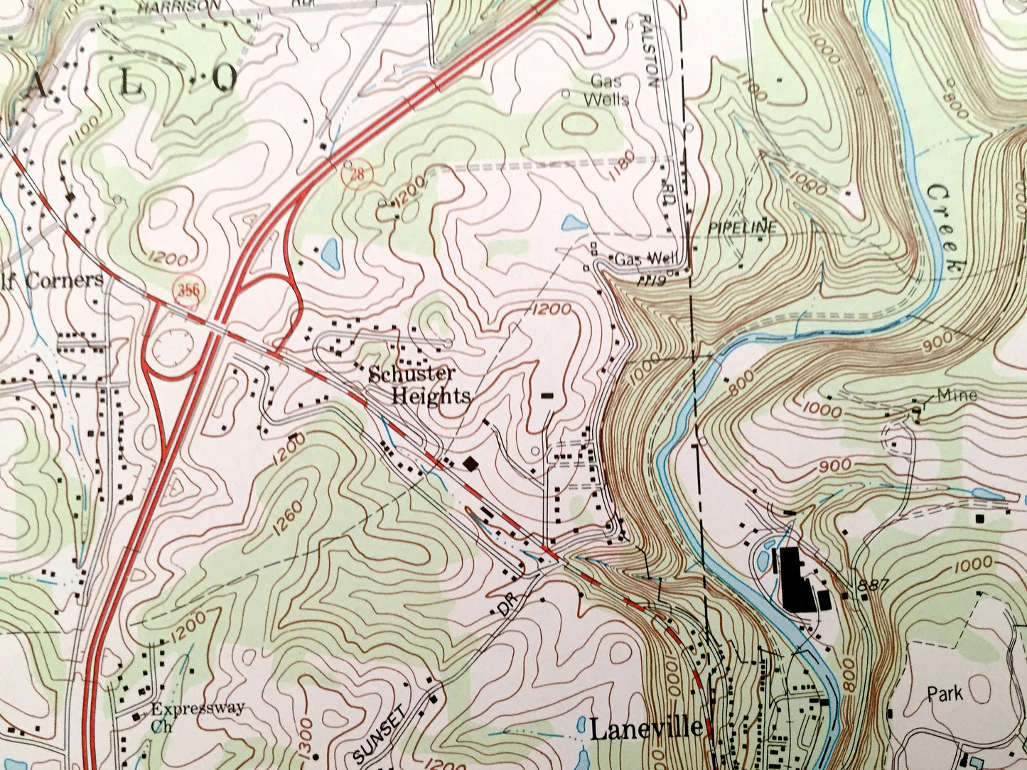 Antique Freeport, Pennsylvania 1993 US Geological Survey Topographic Map – Westmoreland, Allegheny, Butler, Armstrong County Buffalo Fawn PA