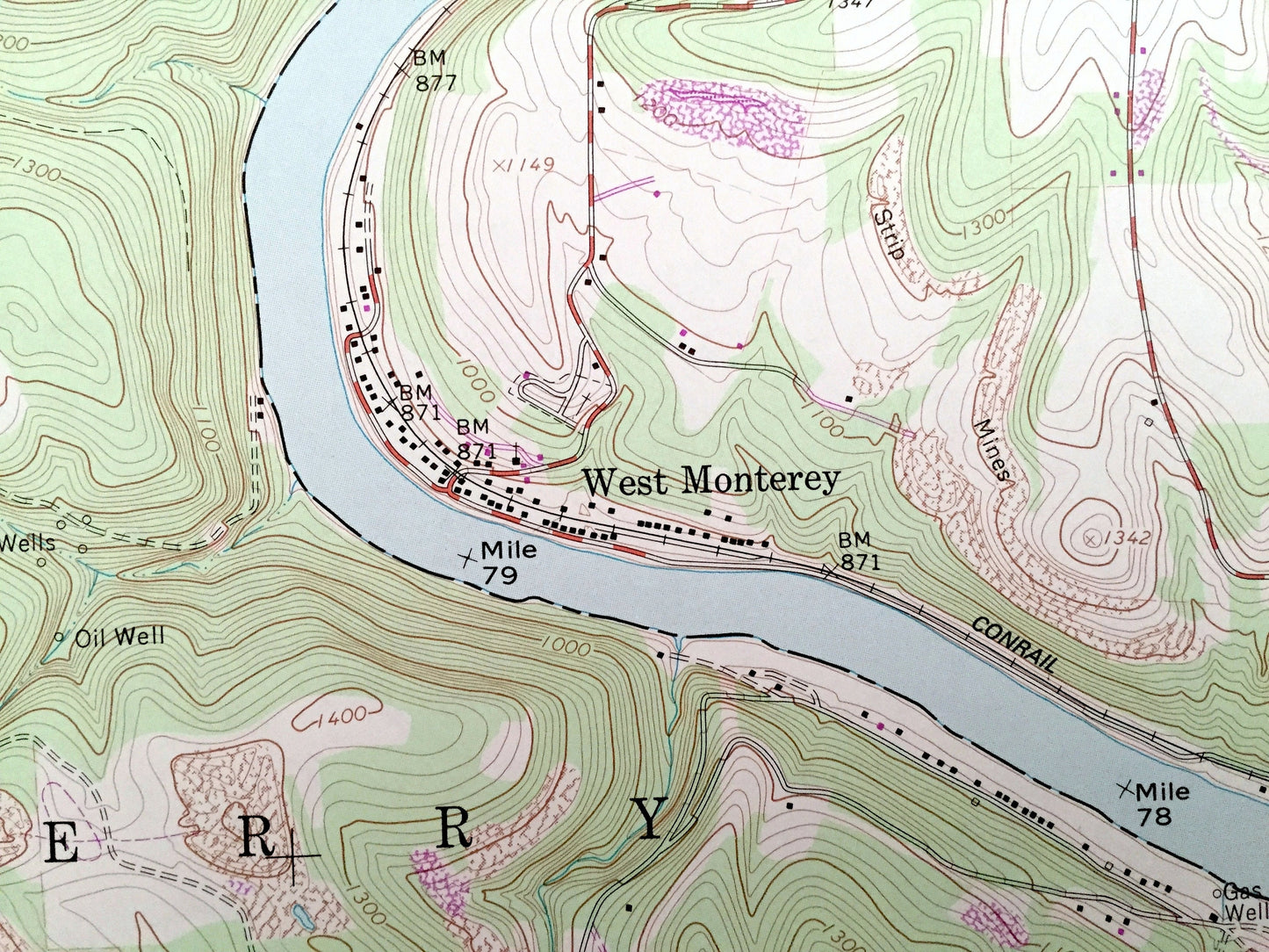 Antique Parker, Pennsylvania 1963 US Geological Survey Topographic Map – Butler County, Armstrong County, Clarion County, Parker, Perry