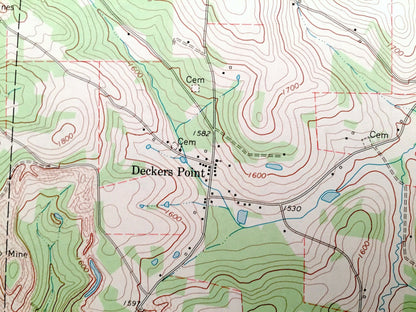 Antique Rochester Mills, Pennsylvania 1968 US Geological Survey Topographic Map – Indiana County, Canoe, Grant, Montgomery, Banks, Hillsdale