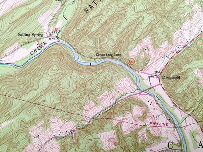 Antique Shermans Dale, Pennsylvania 1952 US Geological Survey Topographic Map – Perry County, Cumberland County, Carroll, North Middleton