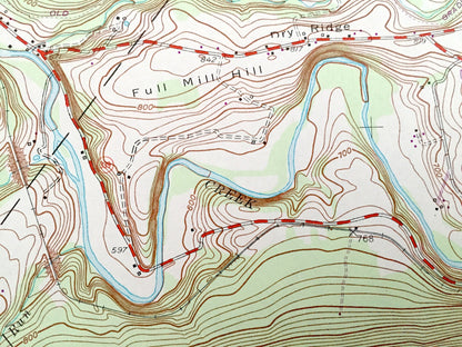 Antique Shumans, Pennsylvania 1955 US Geological Survey Topographic Map – Columbia County, Schuylkill County, Beaver, Roaring Creek, Locust
