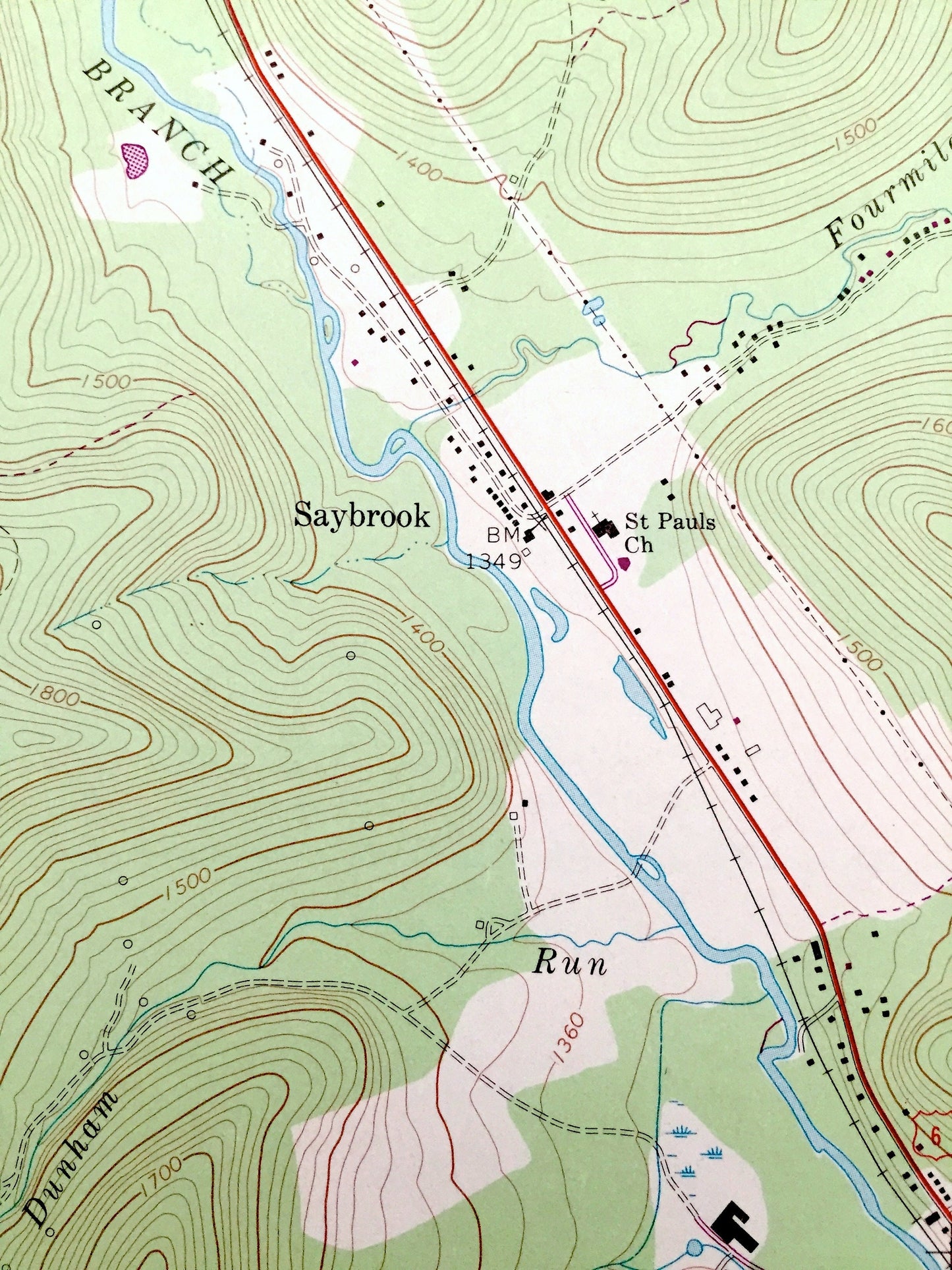 Antique Sheffield, Pennsylvania 1966 US Geological Survey Topographic Map – Warren County, Forest County, Cherry Grove, Mead, Howe, Milltown