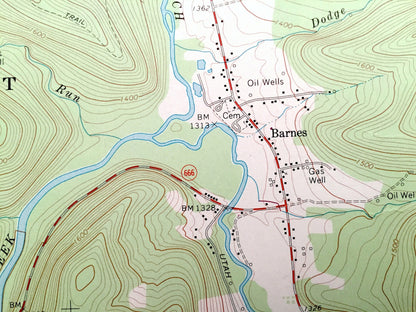 Antique Sheffield, Pennsylvania 1966 US Geological Survey Topographic Map – Warren County, Forest County, Cherry Grove, Mead, Howe, Milltown