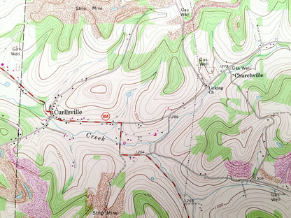 Antique Sligo, Pennsylvania 1969 US Geological Survey Topographic Map – Armstrong County, Clarion County, Piney, Monroe, Toby, Porter