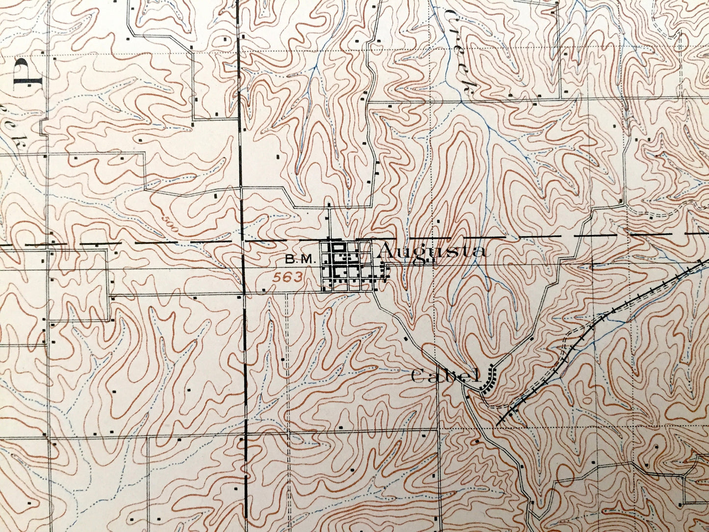 Antique Velpen, Indiana 1903 US Geological Survey Topographic Map – Pike and Dubois County, Pikeville, Augusta, Otwell, Winslow, Ireland, IN