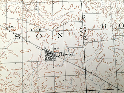 Antique Velpen, Indiana 1903 US Geological Survey Topographic Map – Pike and Dubois County, Pikeville, Augusta, Otwell, Winslow, Ireland, IN