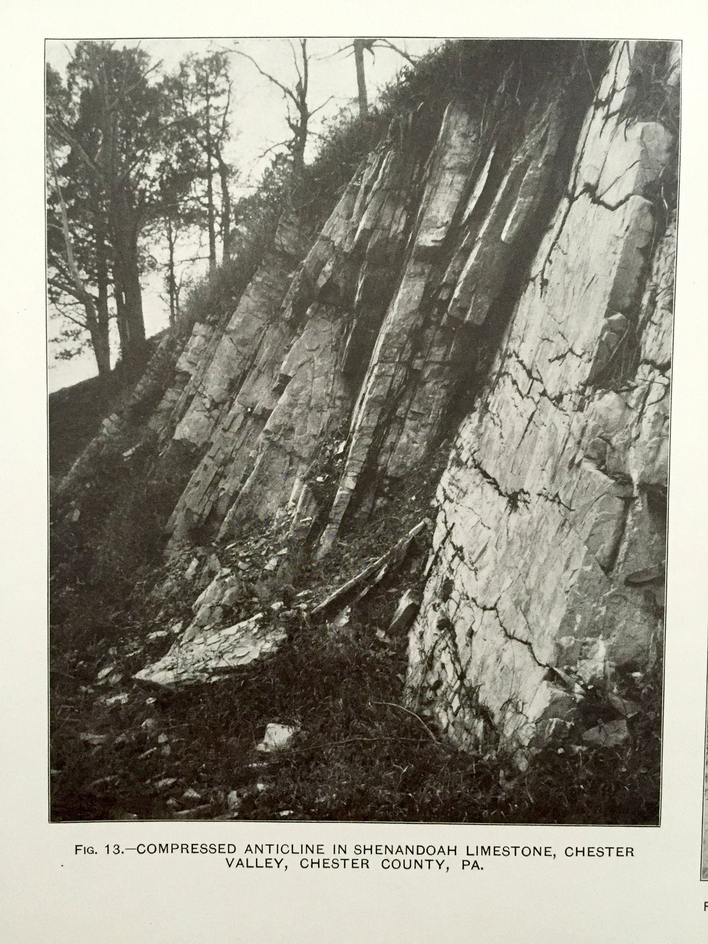 Antique 1909 New Jersey Area Rock Formations - US Geological Survey– Schuylkill, Delaware County, Chester, Pensauken, Bellmawr, Pennsylvania
