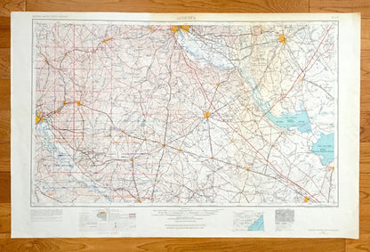Antique Augusta, Georgia 1957 US Geological Survey Topographic Map – South Carolina, Aiken, Graniteville, Warrenville, Bath, North Augusta