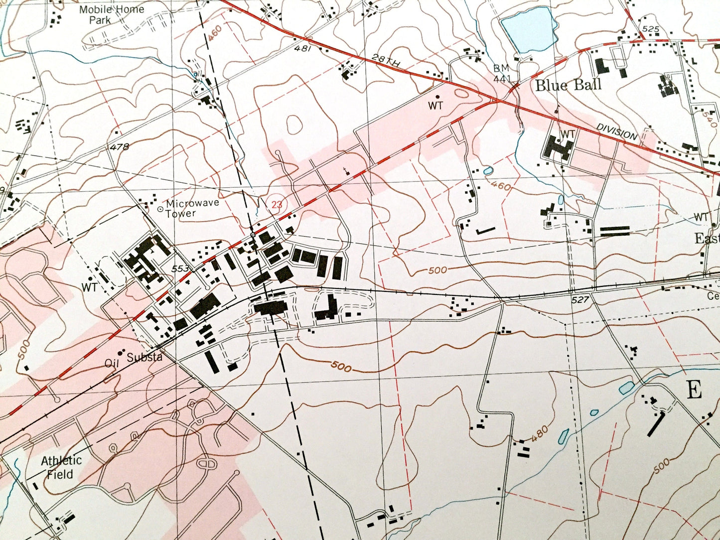 Antique New Holland, Pennsylvania 1999 US Geological Survey Topographic Map – Lancaster County, Salisbury, Leacock, East Earl, Paradise