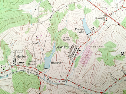 Antique New Salem, Pennsylvania 1964 US Geological Survey Topographic Map – Fayette County, Menallen, Redstone, German, South Union, Georges