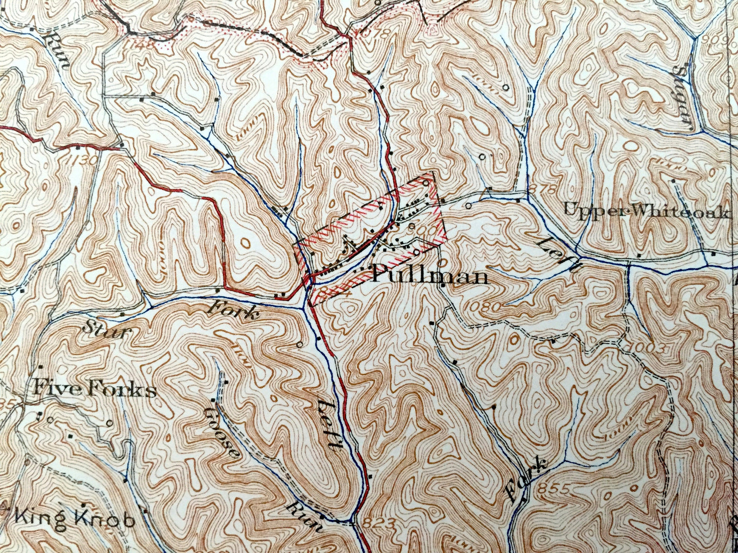 Antique Holbrook, West Virginia 1926 US Geological Survey Topographic Map – Ritchie County, Summers, Oxford, New Milton, Auburn, Burnt House