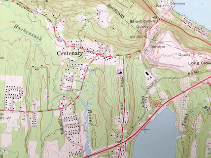 Antique Haverstraw, New York 1967 US Geological Survey Topographic Map – Clarkstown, Cortlandt, Stony Point, Croton, Hudson River Valley