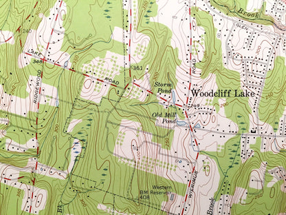 Antique Park Ridge, New Jersey 1955 US Geological Survey Topographic Map – Spring Valley, Monsey, Montvale, Saddle River Ramapo New York NJ