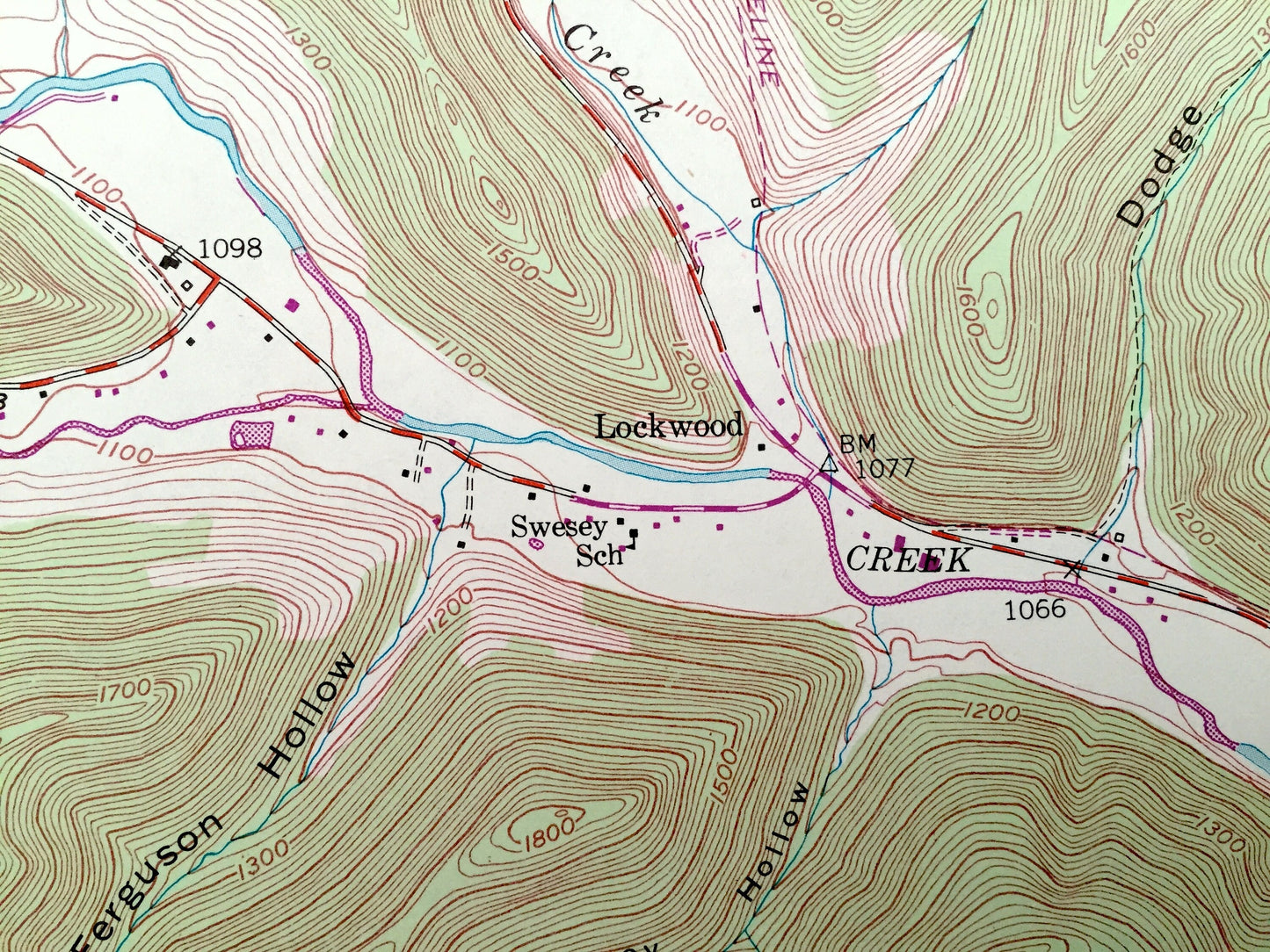 Antique Rich Valley, Pennsylvania 1948 US Geological Survey Topographic Map – McKean, Cameron County, Shippen, Norwich, Weber City, Lockwood