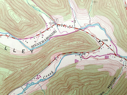 Antique Rich Valley, Pennsylvania 1948 US Geological Survey Topographic Map – McKean, Cameron County, Shippen, Norwich, Weber City, Lockwood