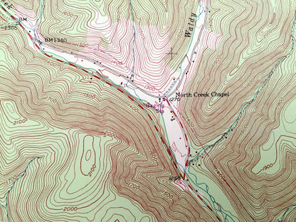Antique Rich Valley, Pennsylvania 1948 US Geological Survey Topographic Map – McKean, Cameron County, Shippen, Norwich, Weber City, Lockwood