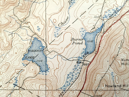 Antique  Whitefield, New Hampshire & Lunenburg, Vermont 1938 US Geological Survey Topographic Map – Lancaster Jefferson Bethlehem Carroll NH