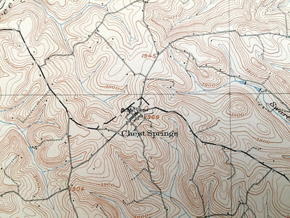 Antique Patton, Pennsylvania 1904 US Geological Survey Topographic Map – Cambria County, Burnside, Westover, Beccaria, Susquehanna, Hastings