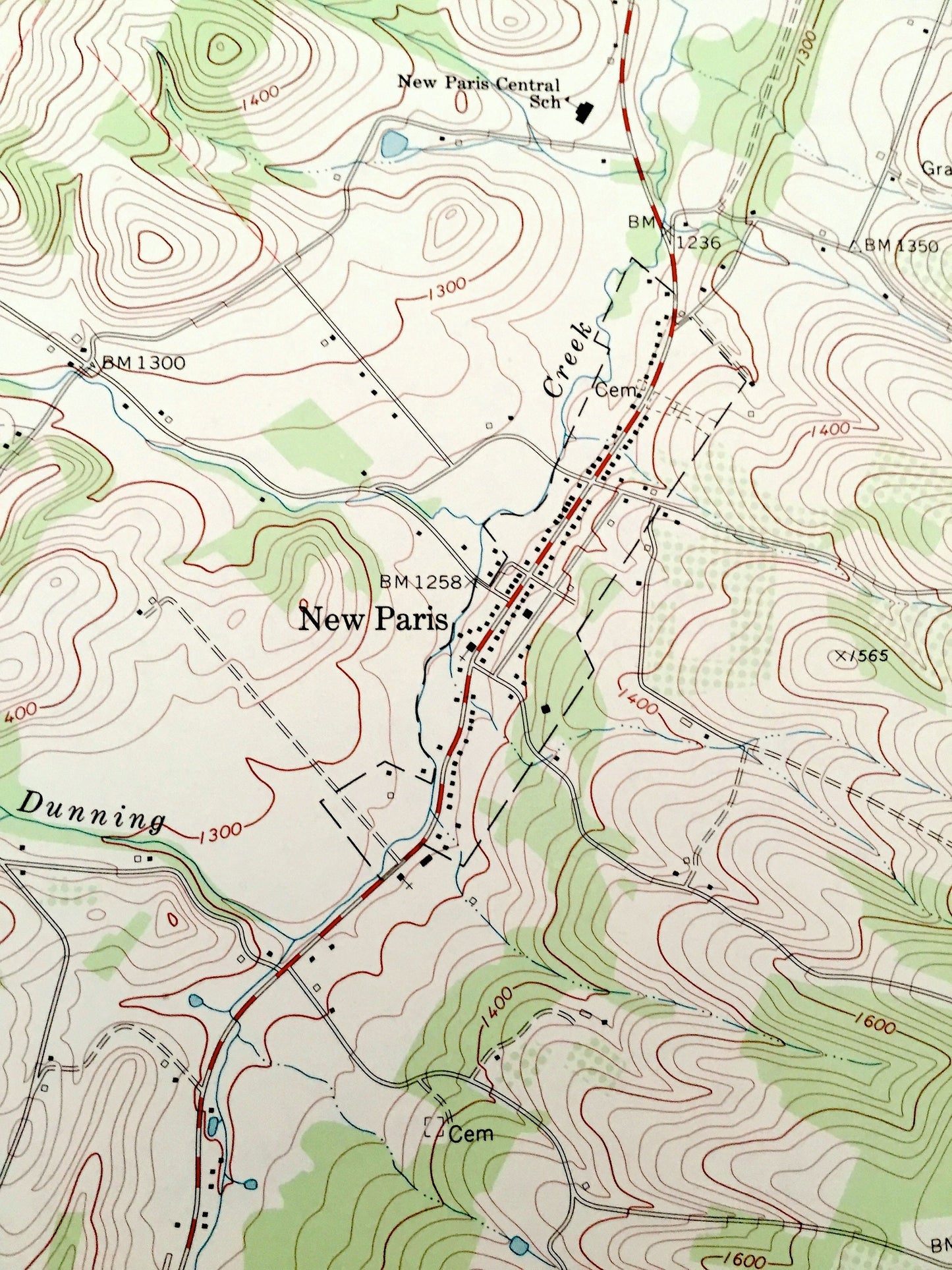 Antique Schellsburg, Pennsylvania 1971 US Geological Survey Topographic Map – Bedford County, Somerset County, Napier, Juniata, Harrison