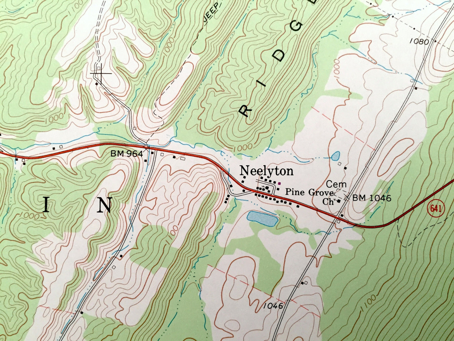 Antique Shade Gap, Pennsylvania 1966 US Geological Survey Topographic Map – Huntingdon County, Franklin County, Cromwell, Fannett, Dublin