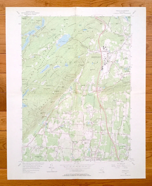 Antique Thiells, New York 1955 US Geological Survey Topographic Map – Rockland County, Haverstraw, Ramapo, Clarkstown, Palisades, Tuxedo, NY