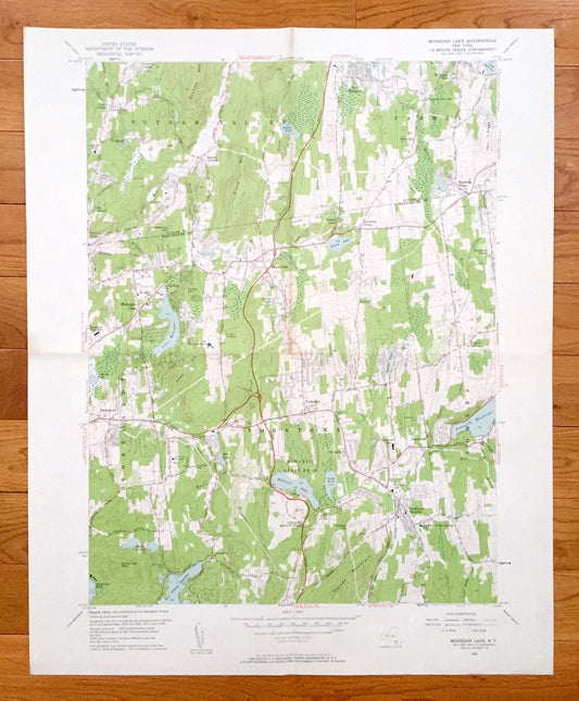 Antique Mohegan Lake, New York 1956 US Geological Survey Topographic Map – Westchester County, Putnam Valley, Cortlandt, Yorktown, Carmel NY